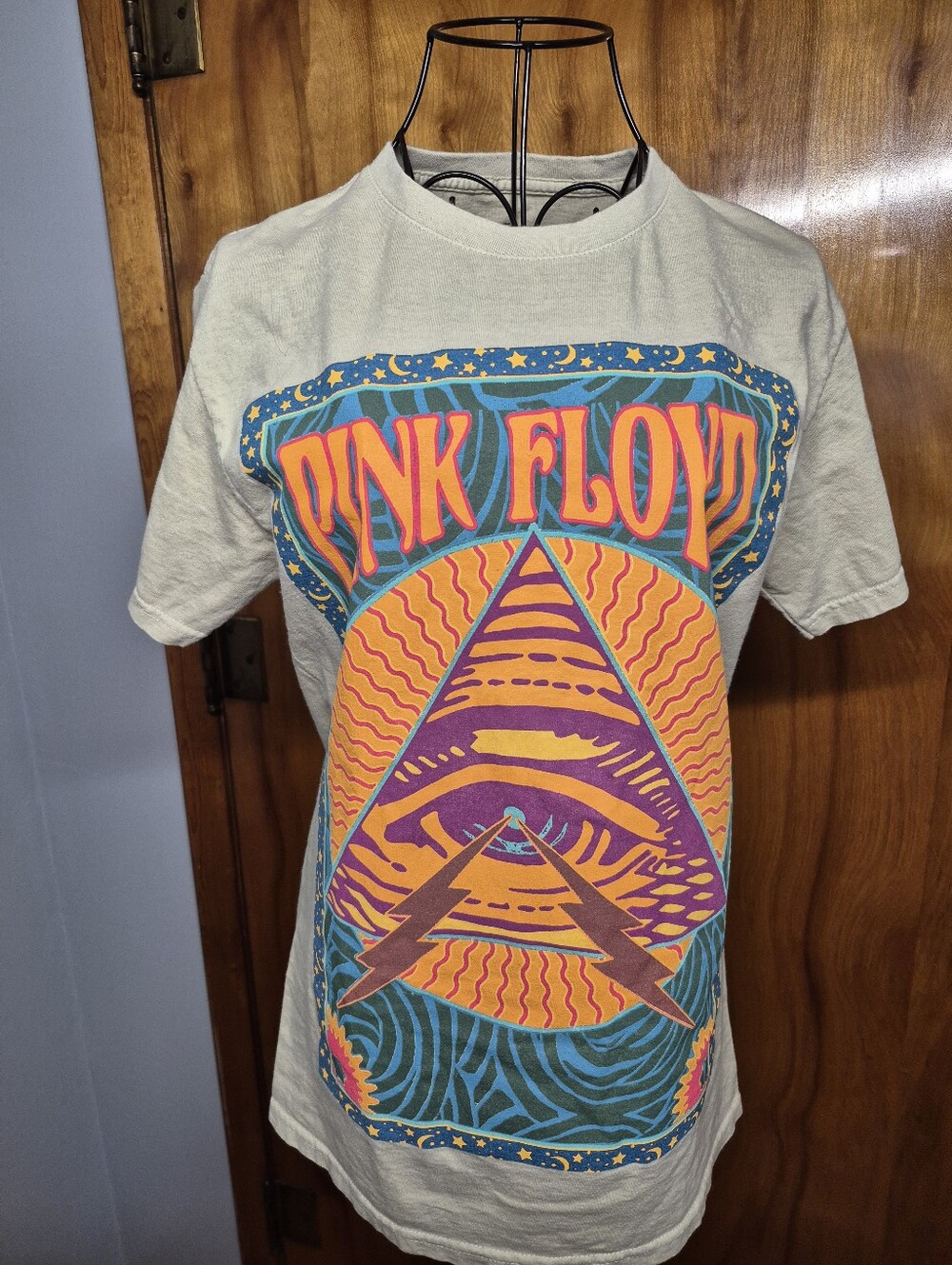 Pink Floyd Short Sleeve Tee — Purple, Orange, Teal, Pink
